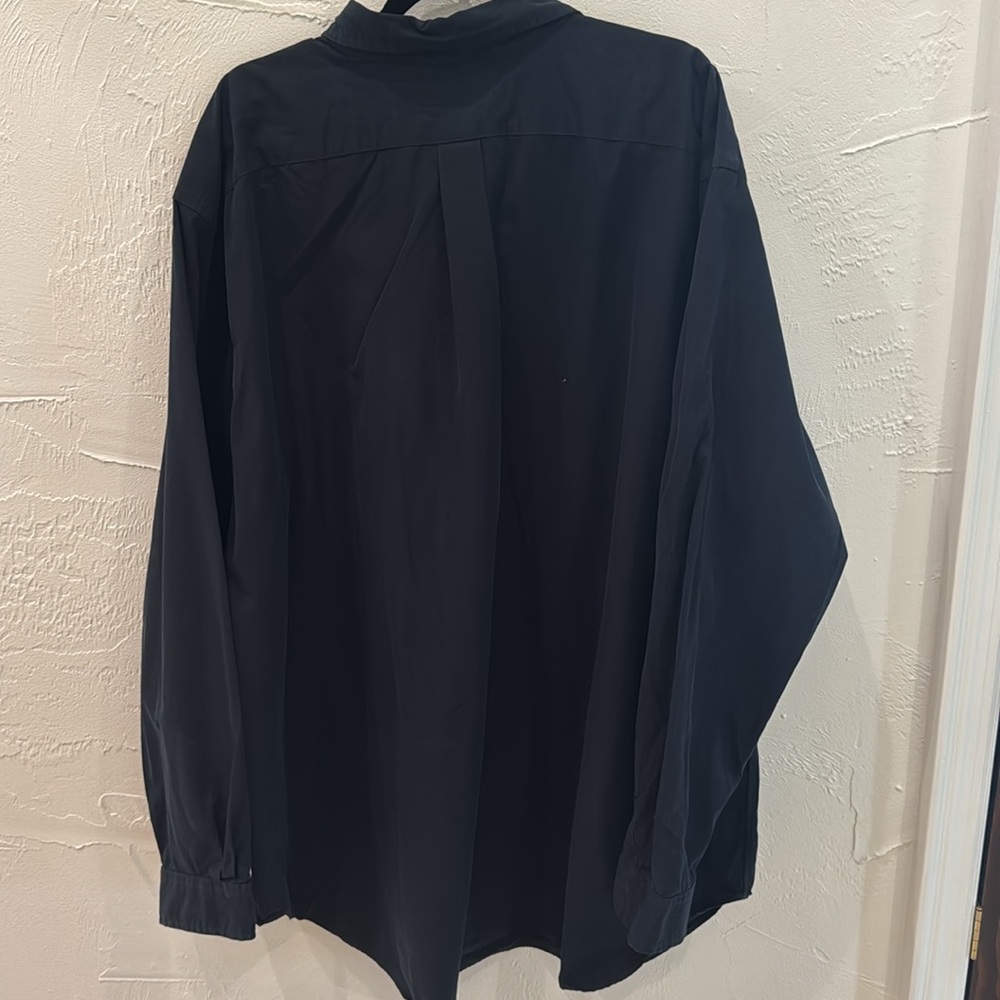 🖤Ralph Lauren Classic Fit Black Button-Down Shirt 3XL Tall🖤 - Picture 2 of 3